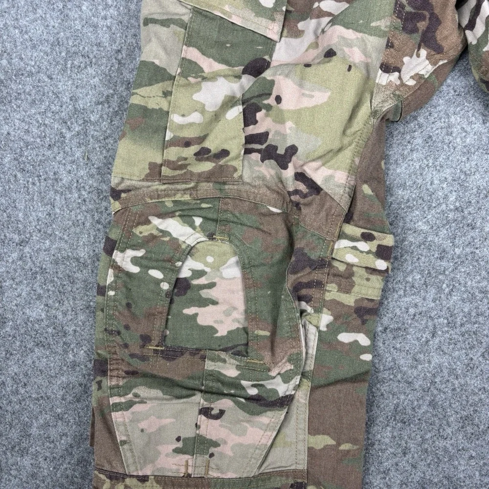US Army FR Combat Pants Medium Long Camo Cargo Tactical Multicam Ripstop Padded